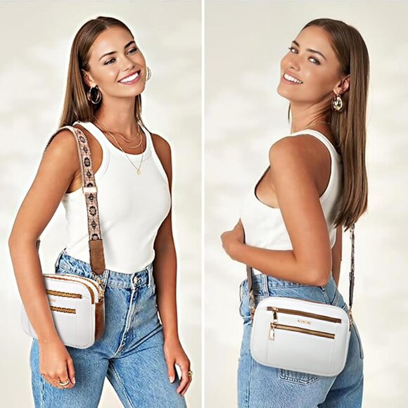 Elegant Compact Vegan Leather Crossbody Bag - Perfect for Every Occasion - Picture 2 of 7